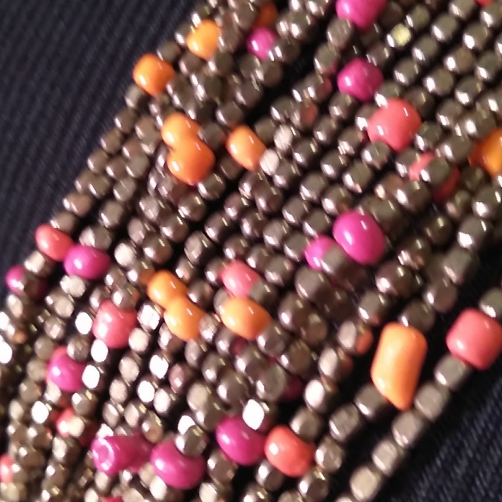 5 for $25 eligible Multi strand beaded long necklace - Picture 4 of 6